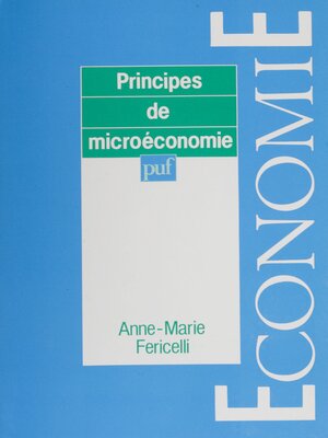 cover image of Principes de microéconomie